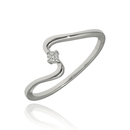 Fehér arany gyűrű 49-es méret - B45415